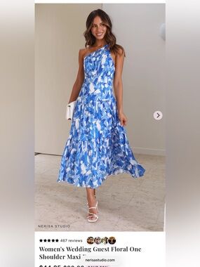 Nerisa studio one shoulder dress